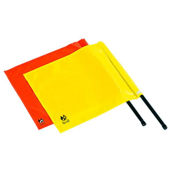 Club III Vlag met Normale Grip Assistent-Scheidsrechter (Geel)