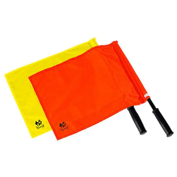 Club II Vlag met Softgrip Handvat Assistent-Scheidsrechter (Geel)