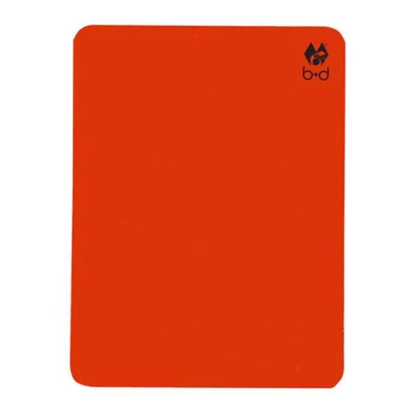 b+d Rode Kaart Neon Voetbal - FIFA Formaat 1 stuks